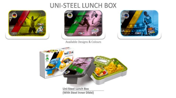 Nayasa UNI Steel Lunch Box || Stainless Steel Leak Proof Lunch Box 
