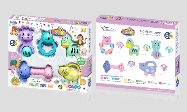  Nonny || Infant Gift Set Rattle Set || SKU:4105