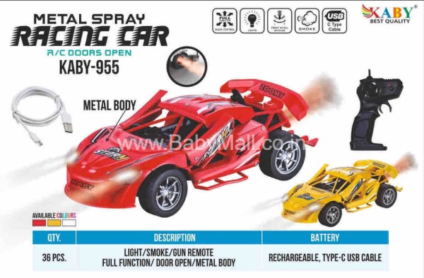 Kaby Best Quality || Alloy Material With Spray || 1:16 Metal Spray Racing Car || Remote Controlled Car || Item No:KABY-955