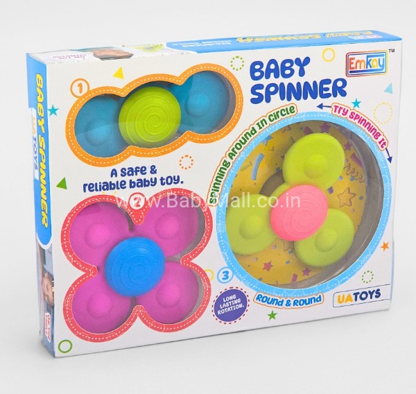 EMKAY Baby Spinner Enhances Motor Skills || On The Window || Blades Made Of A Super Soft Material || Item No:AE004