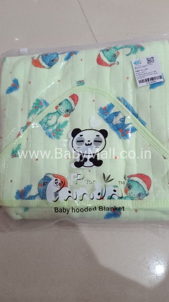 P For Panda Baby Hooded Blanket || Baby Wraping 