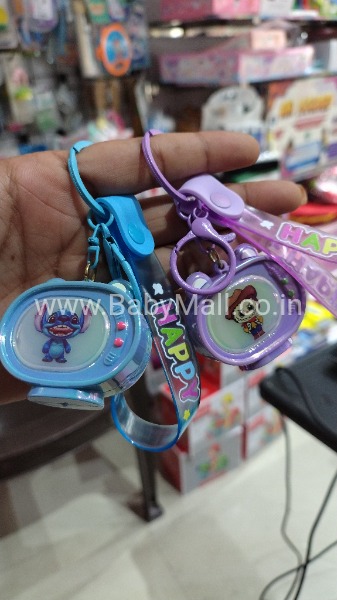 Stich Cartoon LED Lighting Keychain With Happy Tag 