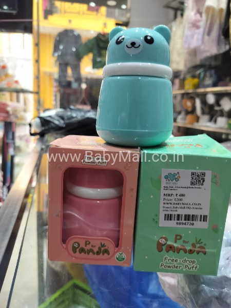 P For Panda || Bottle Powder Puff Cuntainer