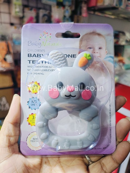 Baby Naturals || Baby Silicone Rattle + Teether || Item No:BHS-098