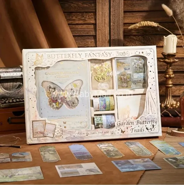 Scrap Book Kit || Butterfly Fantasy Garden Butterfly Trails || Follow Your Trails Find Your Tale || KQ-22591