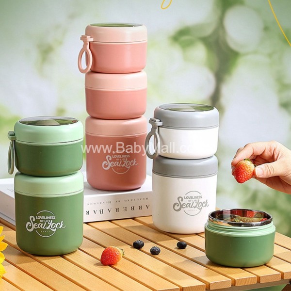 2 LAYER LUNCH BOX DOUBLE DEKKER STAINLESS STEEL INSULATED LEAKPROOF LUNCH BOX 820 ML || ITEM NO:RK-488-11