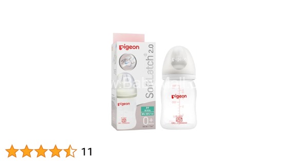 Pigeon Soft Latch 2.0 Baby Plastic Feeder || PP Bottle BPA Free 160 ML || Item Code.80587