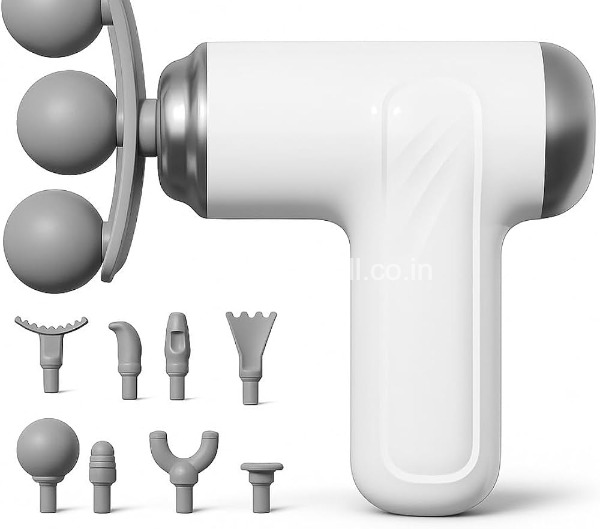 ASW Bringing Comfort Home || Fascia Massage Gun || 3 Headed Best Quality || 9 Attachments || Item No:AS-130