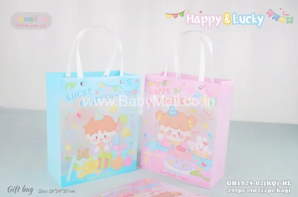 Kawaii-Q Follow Your Joy || Lucky Forever Happy & Lucky || Small Gift Bags with White Handles || GB1924-02(K Q)-HL