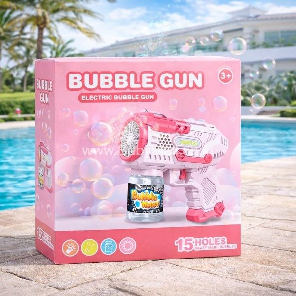 Bubble Gun || Electric Bubble Gun 15 Holes Crazy Make Bubbles || Item No:YD703A