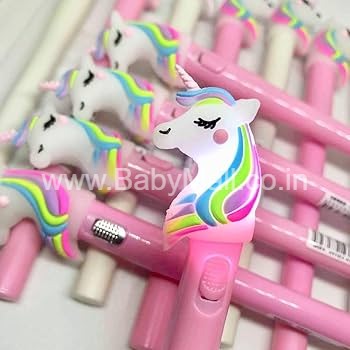 Pen Figure on Top Beads Unicorn Light Pen || Item No.8239