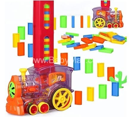 ChooChoo || DOMINO FUNNY TRAIN Filling dominoes in the rains || MUSIC & 3D LIGHT || ITEM NO. HX151