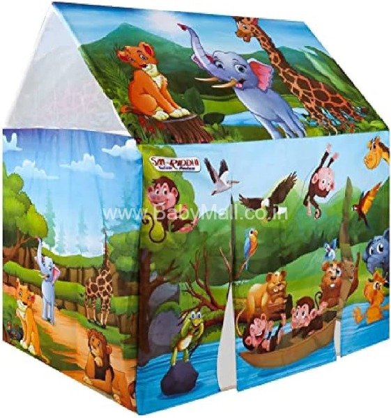 Funny World Tent House Hard Case Roll Led Premium Quality || Princess Farmer Sweet Home Jungle Adventure 