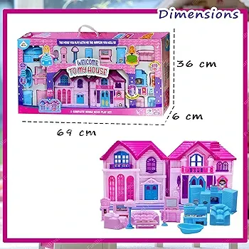 Manku Toys Welcome To My House || Doll House Big Size || Item No:EBPP-001