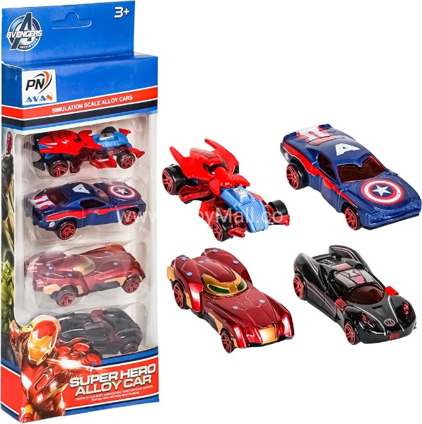 Hot Wheels DiE Cast Cars Mini 4Pcs Car Set || Item No:Sara-4HW