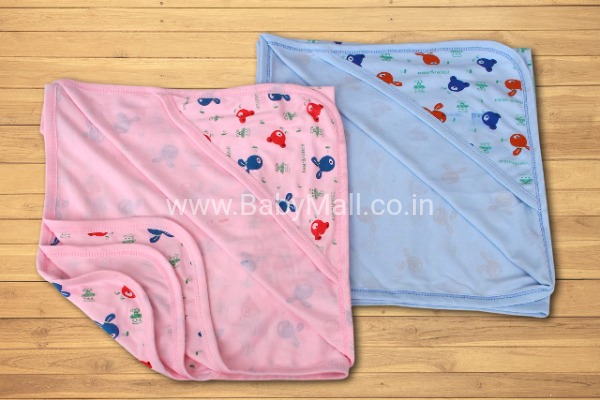 Cotton Hosiery Baby Hooded Wrapping 