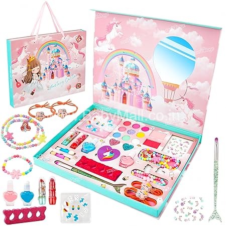 Big Fun Toys Igoodco || Beauty Set for Girls Makeup Set Makeup || Real Makeup Plus Nail Art Set and Bracelets With Earrings Ring || Gift Toys Kids Makeup Kit || Item No:IG2915