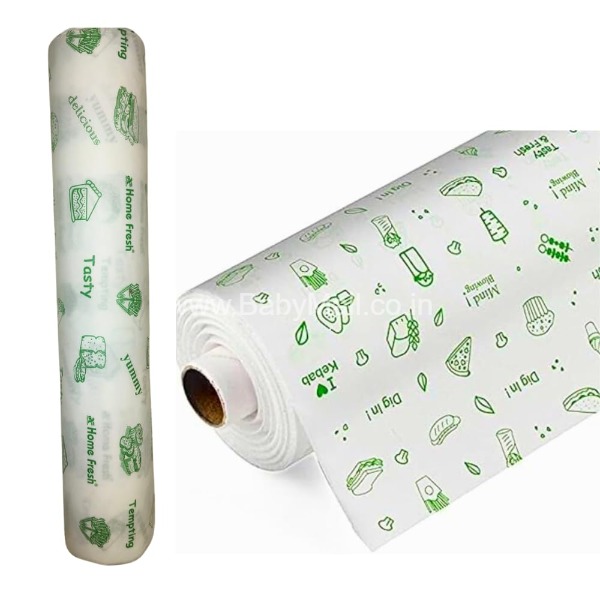 Food Wrapping Paper Roll Butter Paper- Premium Non-Stick Butter Wrapping Paper || Food Wrapping Paper, Re-heatable Non Stick Paper ||