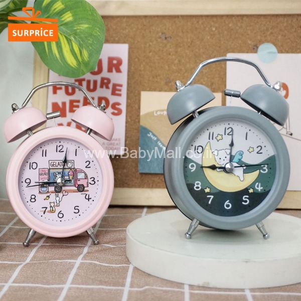 Kawaii-Q Lovely Cute Animals Alarm Clock Sweep Movement Light And Bell Item No:AC-2121-LCA(KQ)