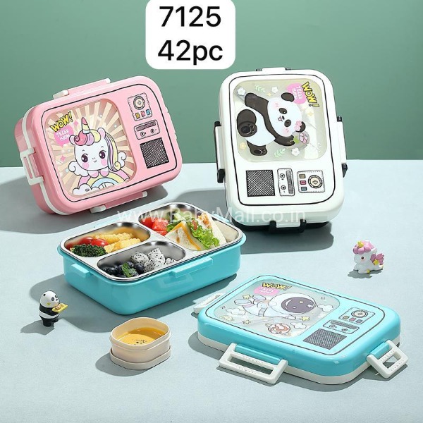 LAXSON SUS304 INDIVISUAL SEAL Lunch Box  Stainless Steel || Item No.LX 7125