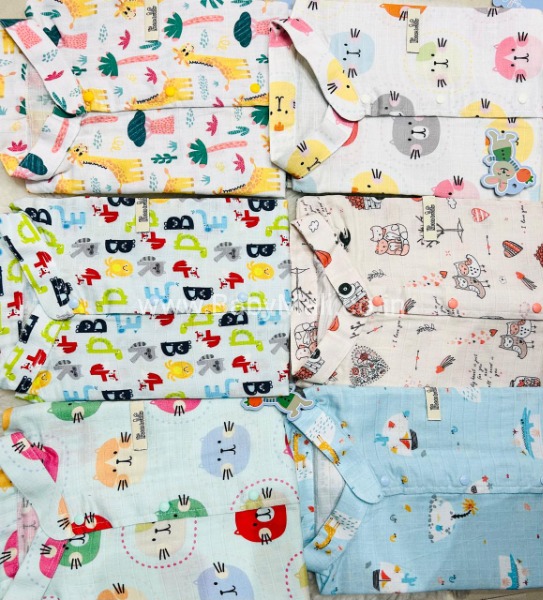 The Little Bunny Front Open Half Sleeves Hop In Style Bunny Hugs For Your Little Ones 2 Pcs Set || Item No. TLB-739 || 