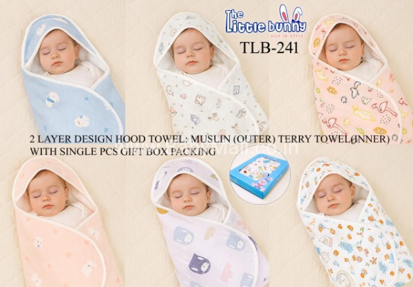 The Little Bunny Hop In Style Premium Baby Wrapping Bunny Hugs For Your Little Ones  || Item No. TLB-241 ||