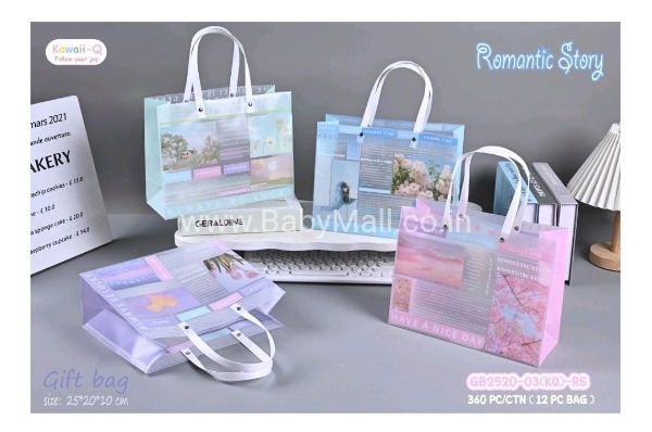 Kawaii-Q Follow Your Joy || Romantic Story Transparent Bag || Item No:GB3225(KQ)-03-RS