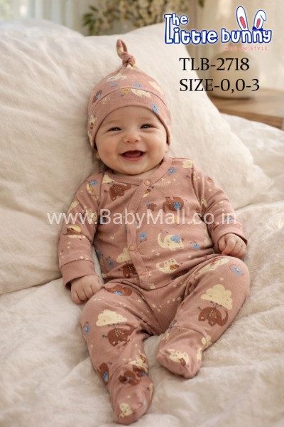 Little Bunny New Born 3 pc Suit with Cap || Premium Fabric || TLB 2718