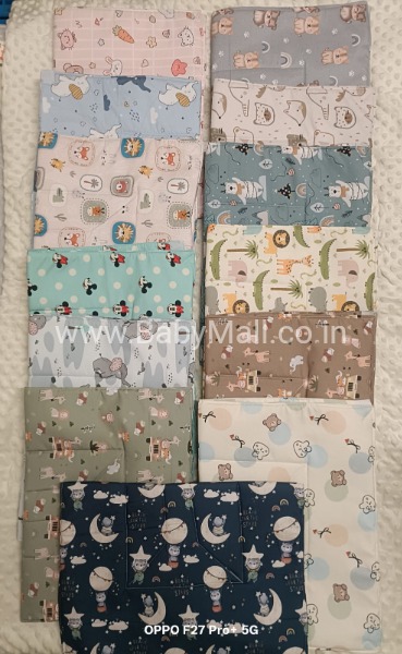 A-One  Waterproof Quelted Cotton & Set of 3 plastic Changing Sheets 