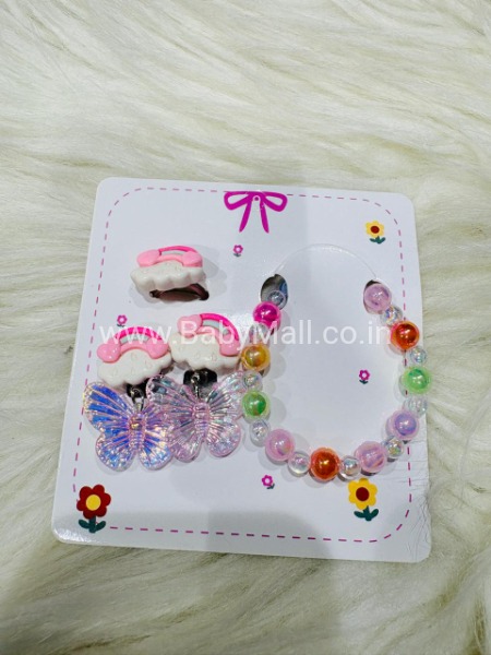 Ear Rings Ring And Bracelet For Girls || Item No:RD-124-11