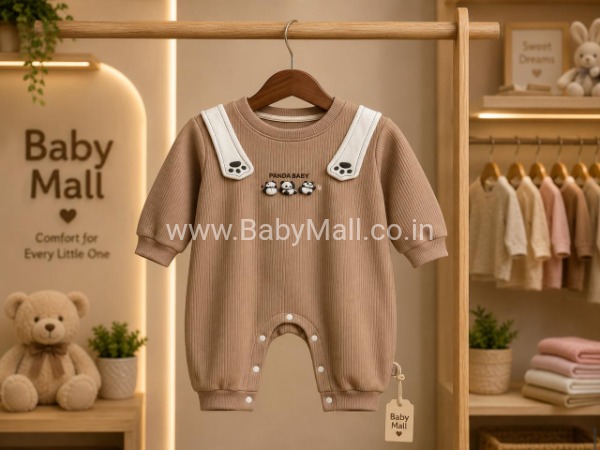 WEIJIAO Kids || Panda Baby Brown Premium Romper || Item No:AL229-2