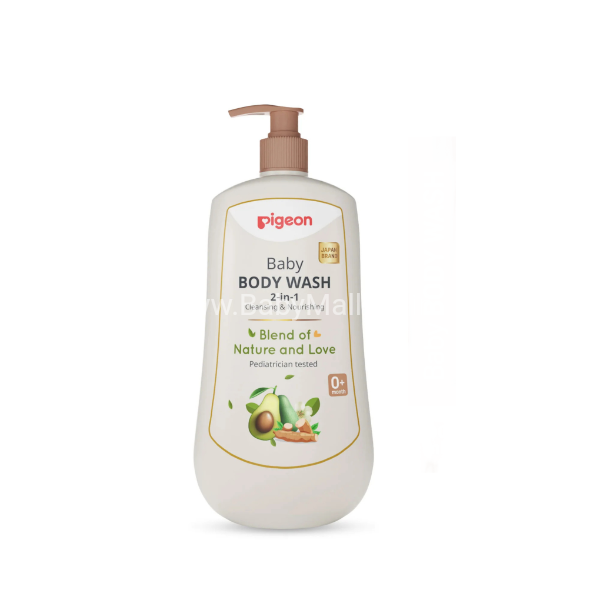 Pigeon Baby Body Wash || 2 In 1 Cleansing & Nourishing || Blend Of Nature And Love || Pediatrician Tasted 200ml || Item No.79190