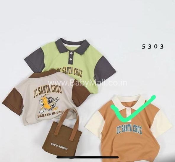 Mocha || Classic Childrens Wear Series || Uc Santa Cruz Coller T-shirt  || A04X5303