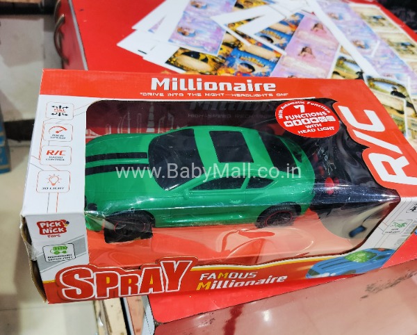 Pick & Nick Toys || Spray Famous Millionaire Car Rechargeable Racing Remote Control || Item No:0888-3