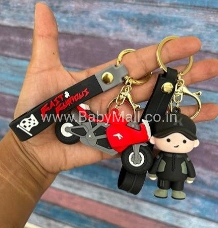 Kawaii-Q Silicone 2 Keychain With 2 Hook || Item No:KC-0717(KQ)
