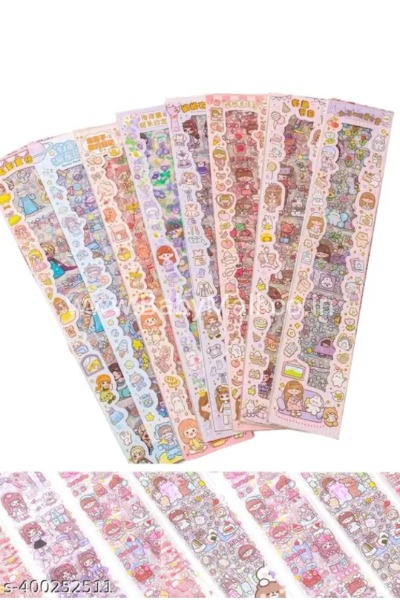 Kawaii-q Stickers Follow Your Joy || Tea Party With Tao Tao || Item No.DS-KQ-2096A-TPWP