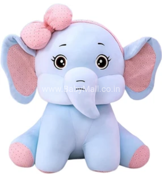 00069 Bow Elephant 60CM || Cute Elephant Stuffed Plush Soft Toy ||