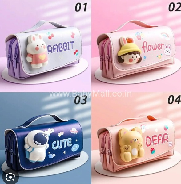 KBX Flower Pencil Pouch Squishy Girl Face || Item No:KBX5813