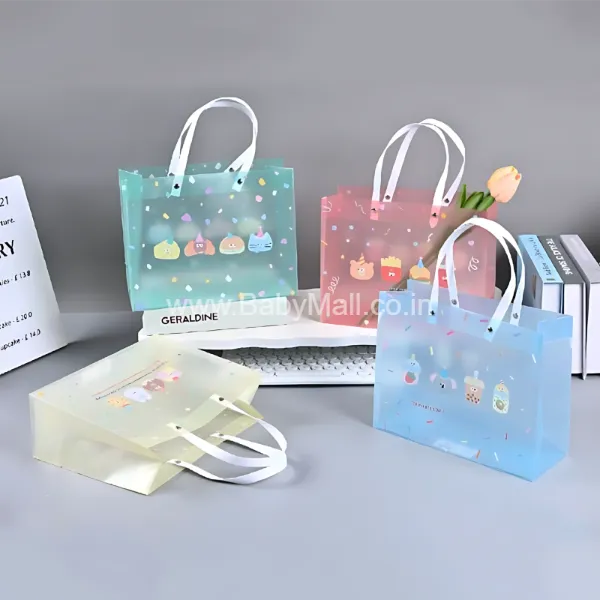 Kawaii-Q Follow Your Joy || Guddly Cuties Transparent Plastic Bag Exam Bag || Item No:GB3225-01(KQ)-CC