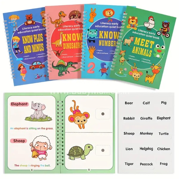 Literacy Early Educational Quiet Book 