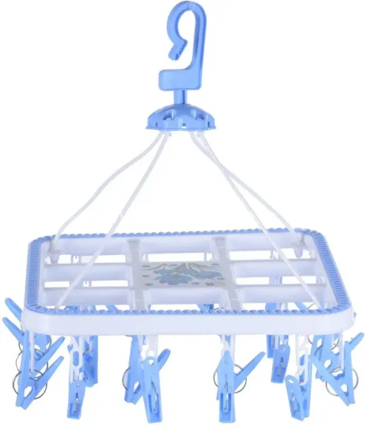River Plast Hanging Garden Square Clothing Hanger 24 Clippers || Product Code:RP052