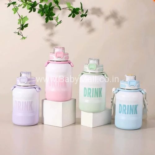 MCHEN Sports Experts Drink Stainless Steel Water Bottle With Straw 900ml || Item No. MC-2413-900  || 