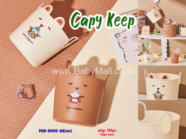 Kawaii-Q Follow Your Joy || Niu  Niu Kawaii World || Capy Keep Portable Organizer Bucket || Item No:POB-9020-CK(NN)